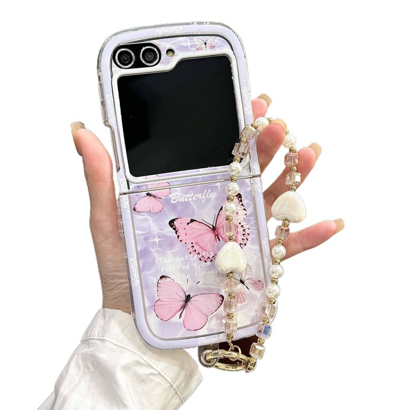 غطاء واقي | مقاوم للصدمات لـ Samsung Galaxy Z Flip 5 | Butterfly سيليكون - Image 1