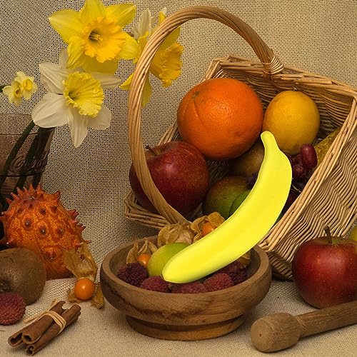 ULTNICE موزة صناعية واقعية من أولتنيك - موزة مزيفة كدعائم تصوير إبداعية لتزيين المنزل وعرض الزفاف وعرض المطبخ - Image 5