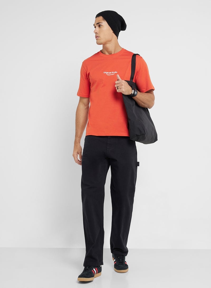 JACK & JONES Jorvesterbro Logo Print  Crew Neck T-Shirt - Image 4