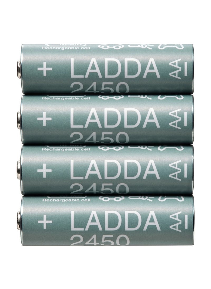 Ladda - Battery Charger with 4 Rechargeable Batteries – STENKOL/LADDA 2450 mAh - Image 1