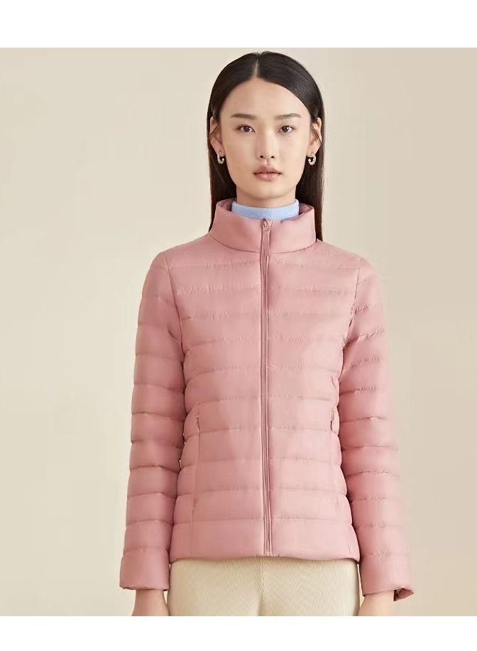 Loquat Autumn And Winter Women's Stand Collar Lightweight Down Jacket 