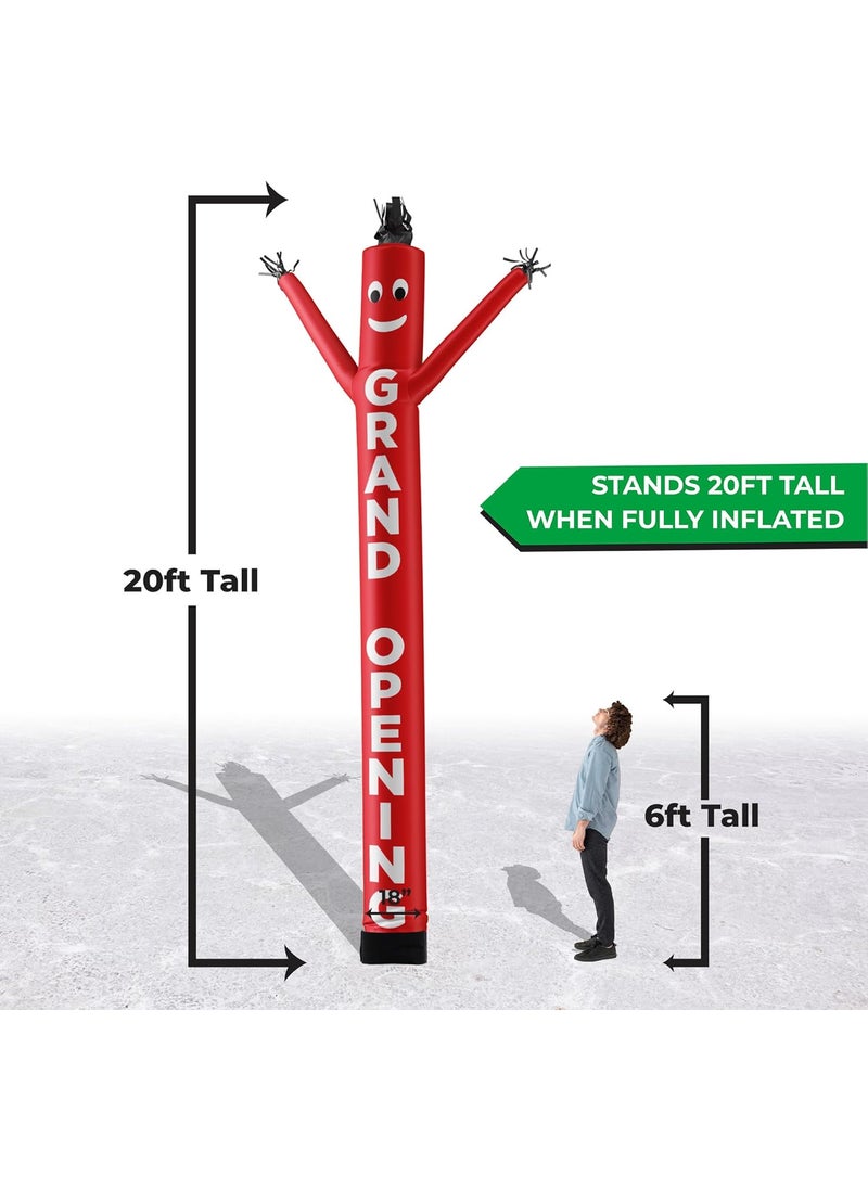 LookOurWay LookOurWay Air Dancers Inflatable Tube Man Attachment  20 Feet Tall Wacky Waving Inflatable Dancing Tube Guy for Business Promotion Blower Not Included  Grand Opening  - Image 3