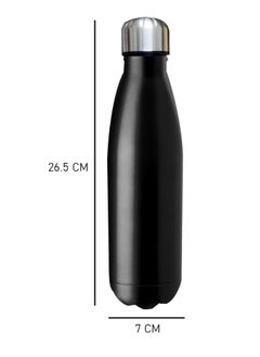 Generic Double Wall Stainless Steel Water Bottle Leakproof Hot and Cold Drink Sports Bottle (500ml) with Silicone Brush (Gift)  - Image 5
