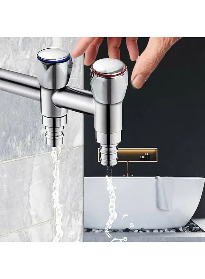 Replacement Bathroom Sink Hot Cold Tap Head Covers 2pcs - Image 4