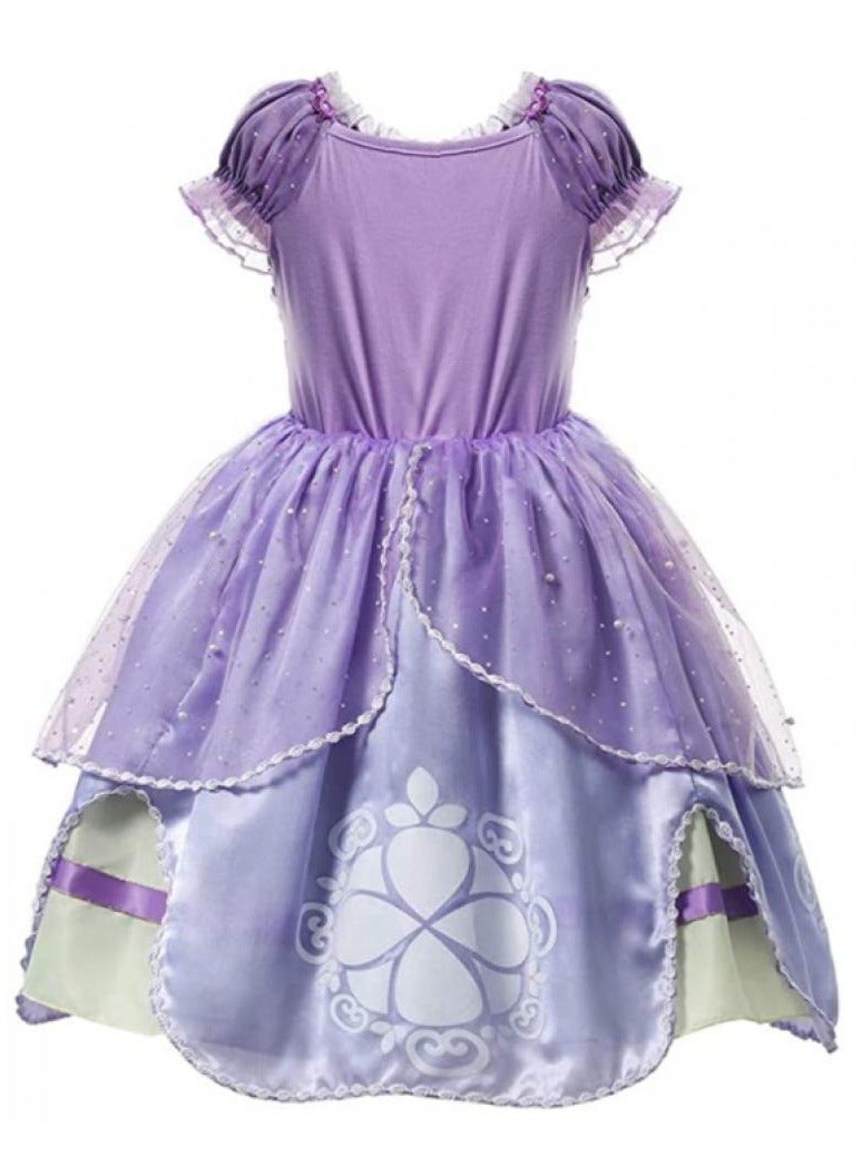 AIWANTO Princess Summer Dresses Girls Cosplay Costume 130cm - Image 2