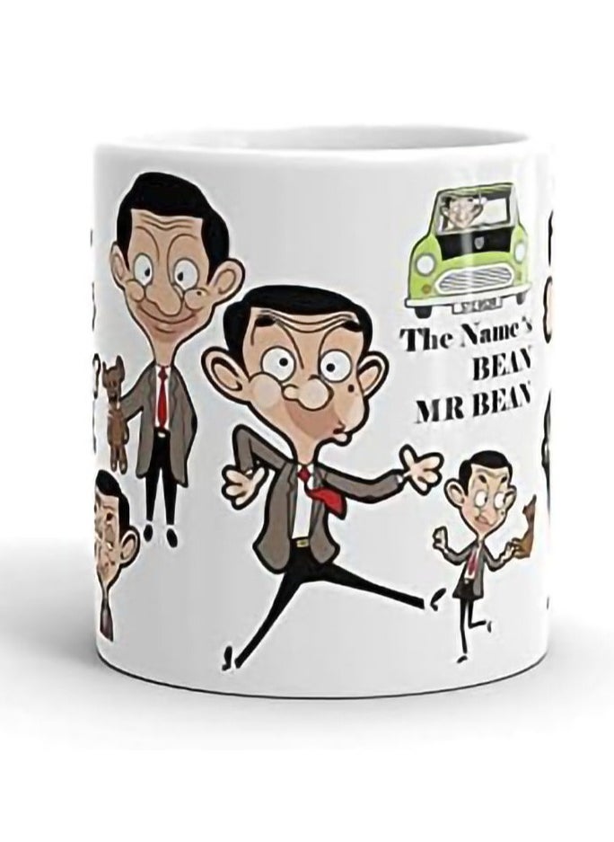 Story Of Candle Ceramic Mug With "Mr. Bean" Design Printed In White  - Image 3