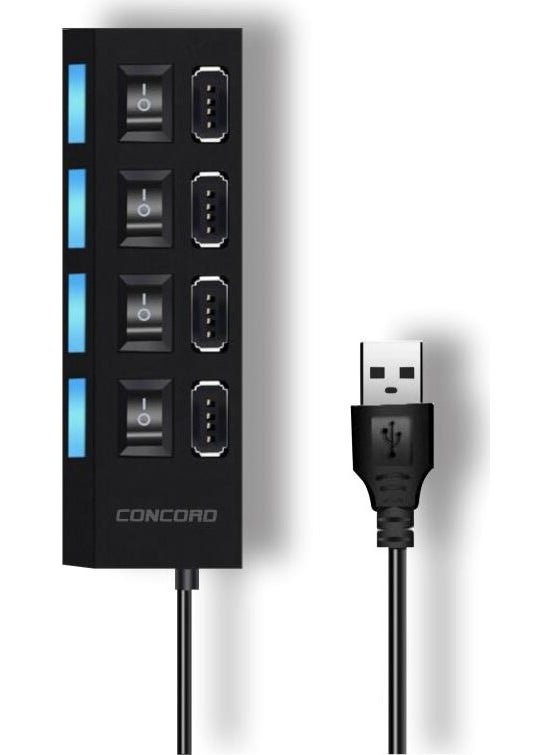 C-852 4 Port Replicator 2.0 USB Converter Multi Switch
