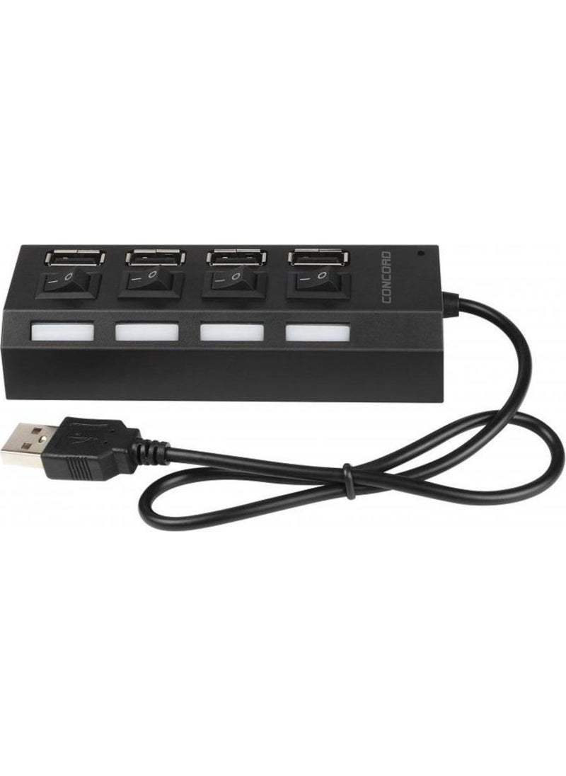 C-852 4 Port Replicator 2.0 USB Converter Multi Switch