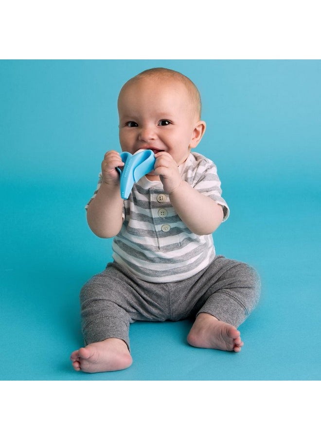Baby Banana Blue Banana Toothbrush Training Teether Tooth Brush For Infant Baby And Toddler  - Image 4