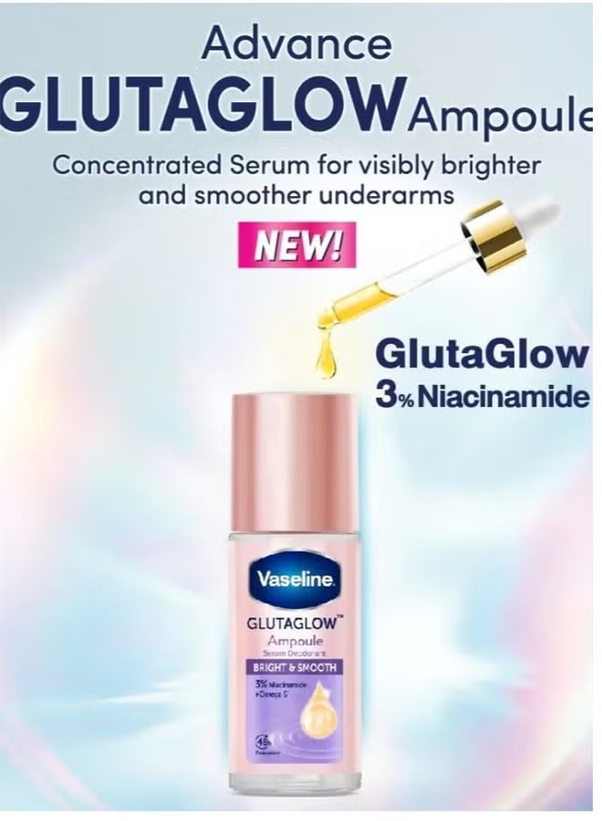 Vaseline Glutaglow Bright & Smooth Ampoule Serum Deodorant 45ml - Image 3