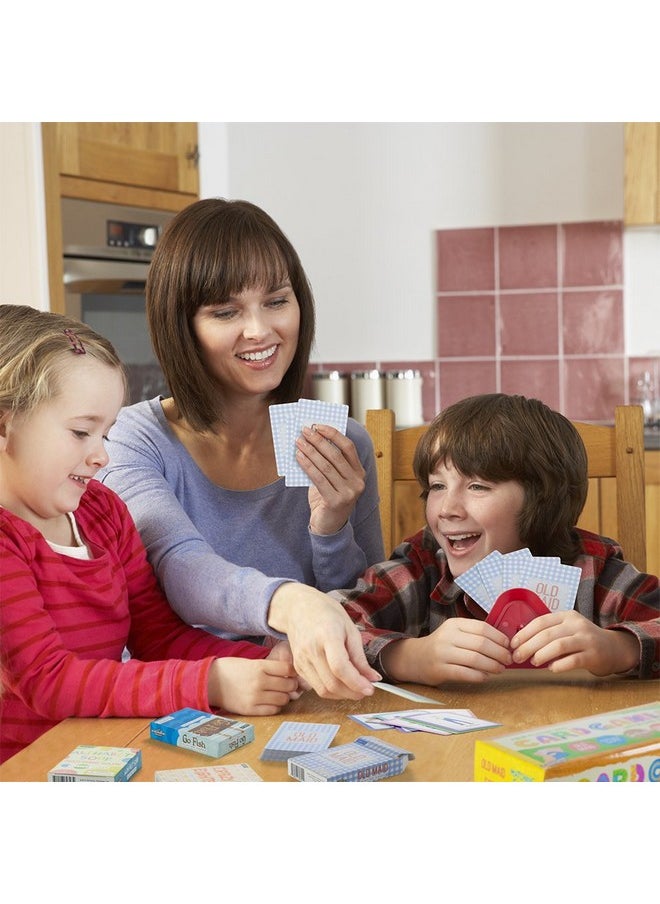 Imagination Generation Imagination Generation Set of 4 Classic Children's Card Games with 2 Hands-Free Playing Card Holders - Includes Old Maid, Go Fish!, Crazy Eights, & Alphabet Soup Matching Game  - Image 4