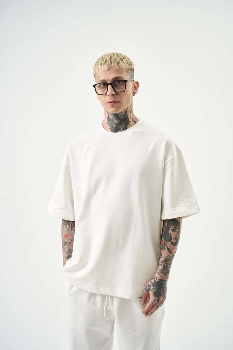 RESPIRE Men's Basic T-Shirt, White