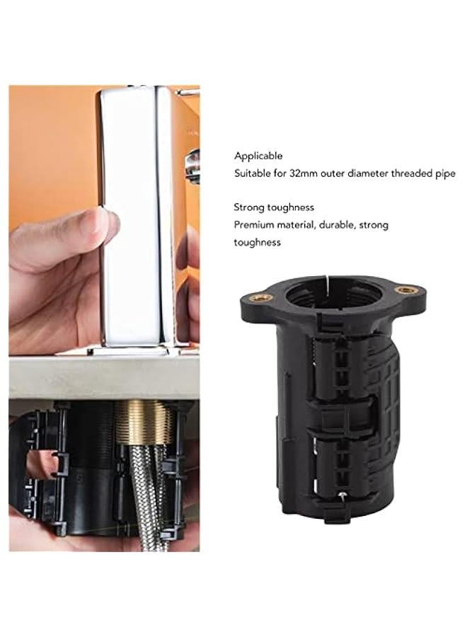 2 Sets Faucet Anti Loose Nut Fastener, Faucet Nut Fixed Base Anti Loose Nuts Fastener with Washer Quick Release Coupling Nuts - Image 2