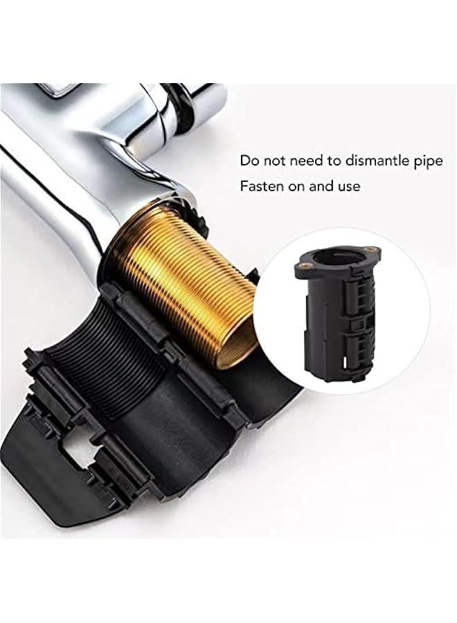 2 Sets Faucet Anti Loose Nut Fastener, Faucet Nut Fixed Base Anti Loose Nuts Fastener with Washer Quick Release Coupling Nuts - Image 3