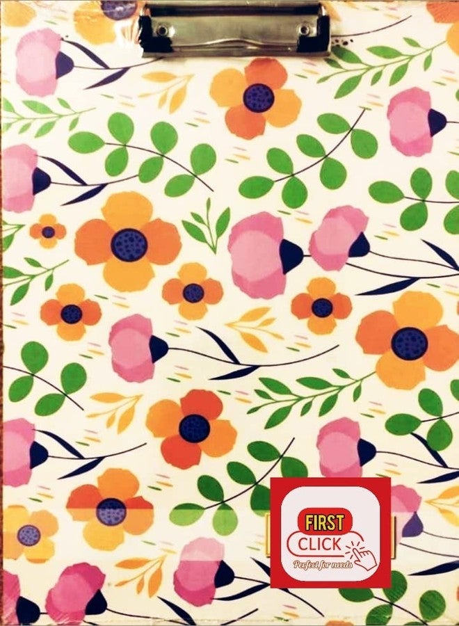 FIRST CLICK Clipboard Writing Pad Clipboards Drawing Writing Exam Board The Cover Design of The clipboard is Subject to Change depending on Stock Availability Size : 23.5 x 35 cm 1 Pcs - Image 2