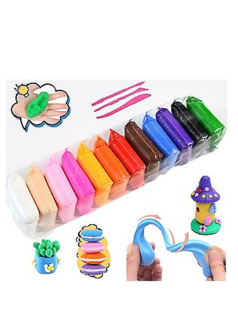 Generic Super light 8D clay with 24 colors and 6 Cutter To Make Shapes For Kids  Multi Color  - Image 2