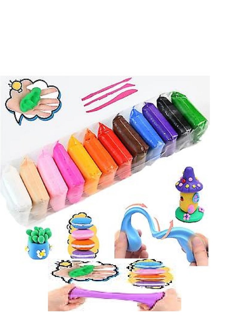 Generic Super light 8D clay with 24 colors and 6 Cutter To Make Shapes For Kids  Multi Color  - Image 3