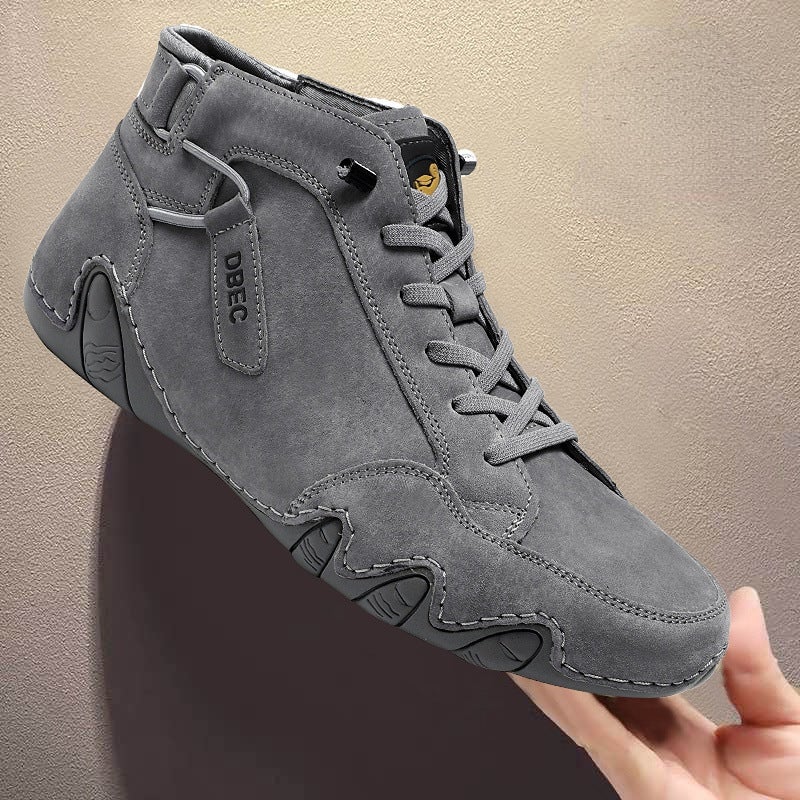 Men's High Top Casual Leather Martin Boots - Image 4