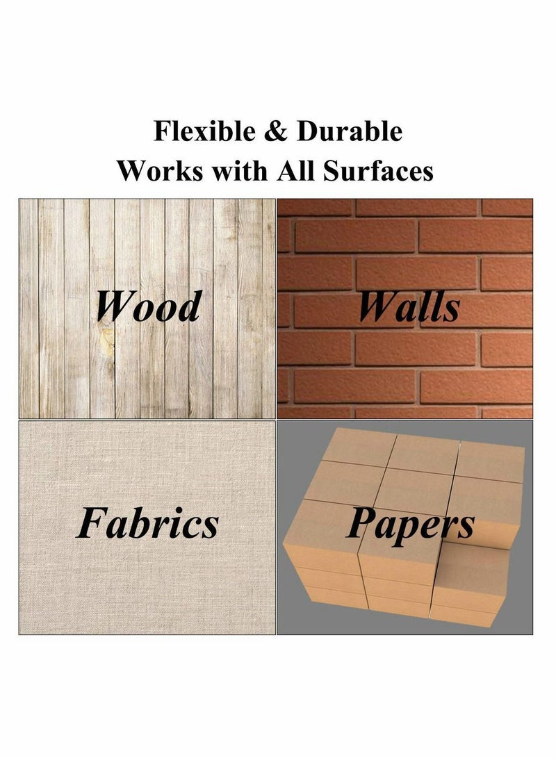 NIBEMINENT Large Letter Stencils for Painting on Wood 43 Pack Alphabet Number Stencil Templates with Signs Reusable Plastic in 158 Designs Chalkboard Fabric - Image 4