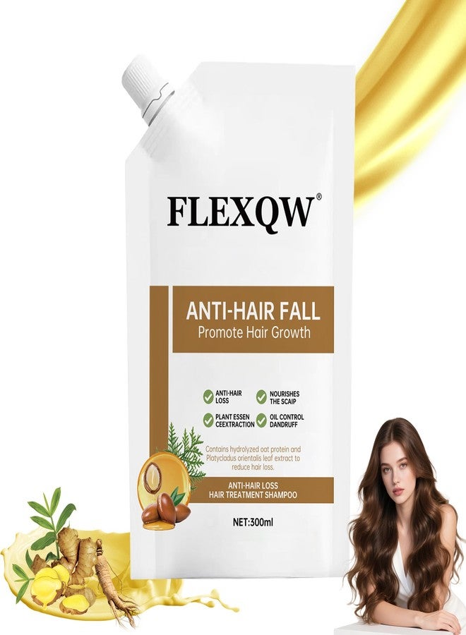 FLEXQW 1 PCS Anti Hair Loss Shampoo, Promote Hair Growth and Thickening & Strengthening Shampoo with Various Plant Extracts for Thinning Hair Women（300ml） - Image 1