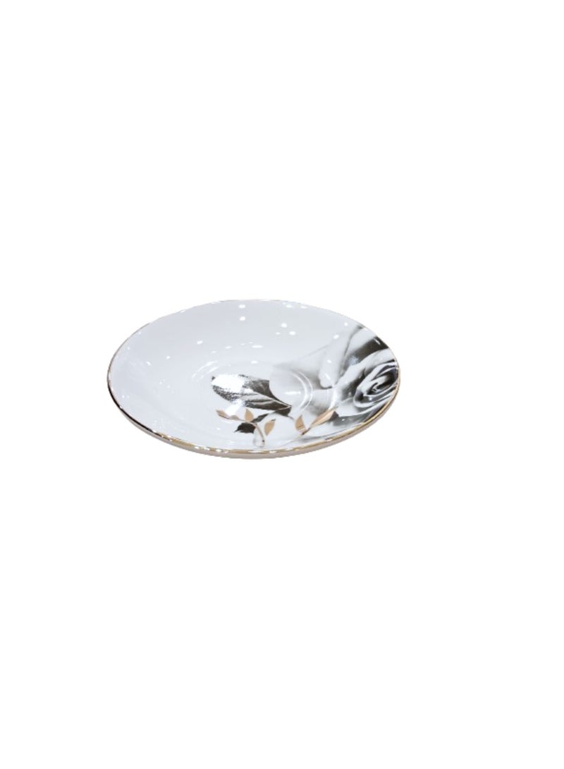Liying Bone China Rose design 150ml Tea Cup with Saucer Premium-Quality, Light-Weight and Elegant and Durable Perfect for Serving Tea, Coffee - Image 4