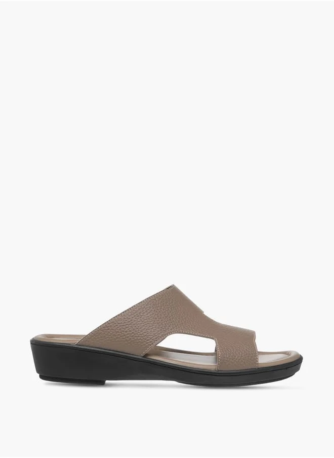 ال بي ال من شو اكسبرس Men's Cutout Detail Slip-On Arabic Sandals Ramadan Collection