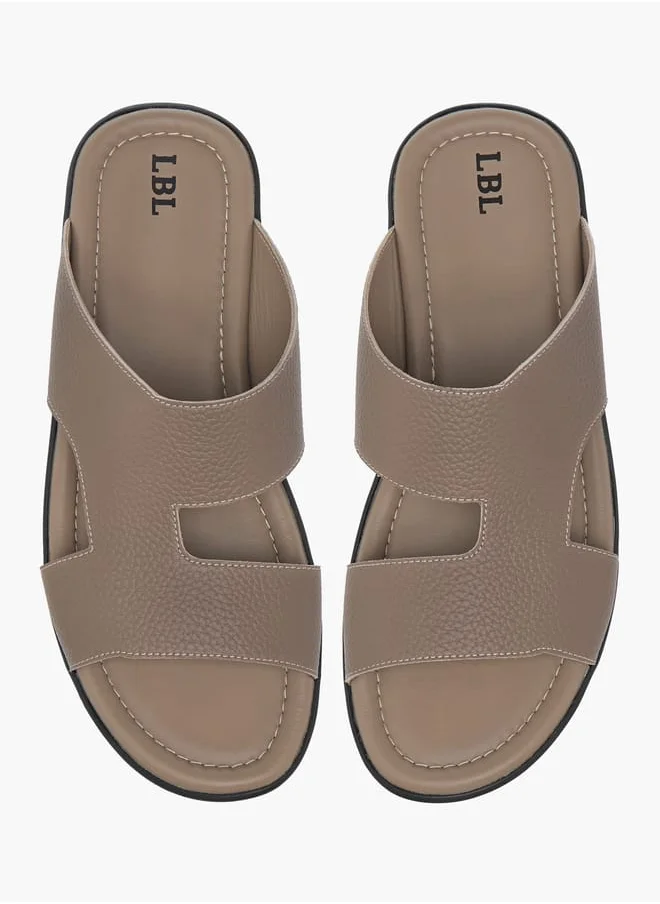 ال بي ال من شو اكسبرس Men's Cutout Detail Slip-On Arabic Sandals Ramadan Collection