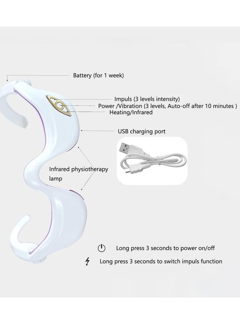 general EMS eye massage beauty eye massager skin care red light radio frequency beauty instrument dilute dark circles eye beauty instrument - Image 3