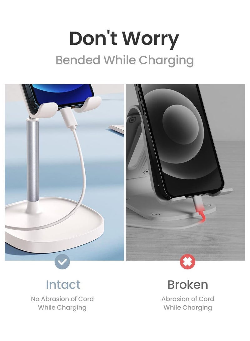 Digipace Cell Phone Stand, Adjustable Phone Stand for Desk, Thick Case Friendly Phone Holder Stand, Taller iPhone Stand Compatible with All Mobile Phone, iPhone 14, iPad, Tablet 4-10'' Desk Accessories  - Image 3