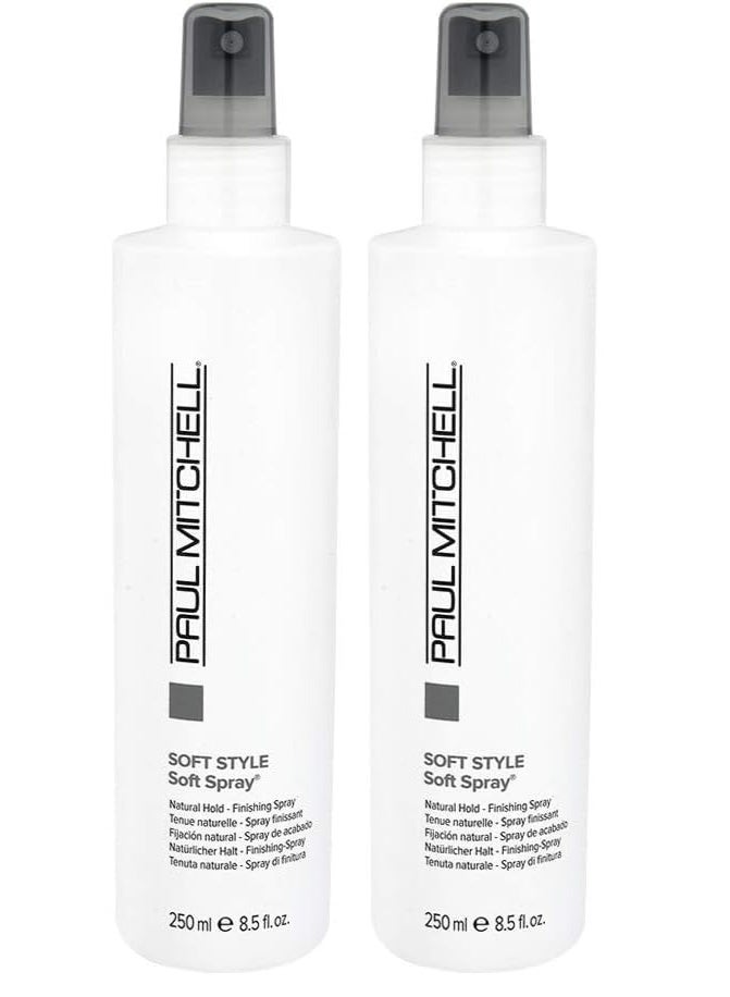 Paul Mitchell بخاخ بول ميتشل الناعم، تثبيت طبيعي، لمسة قابلة للتشكيل، لجميع أنواع الشعر، 8.5 أونصة سائلة