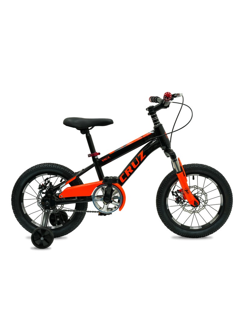 Vaux Cruz Mountain Bike || 16 Inch Wheel Size || For Kids || Adjusatble Seat || Black - Image 1