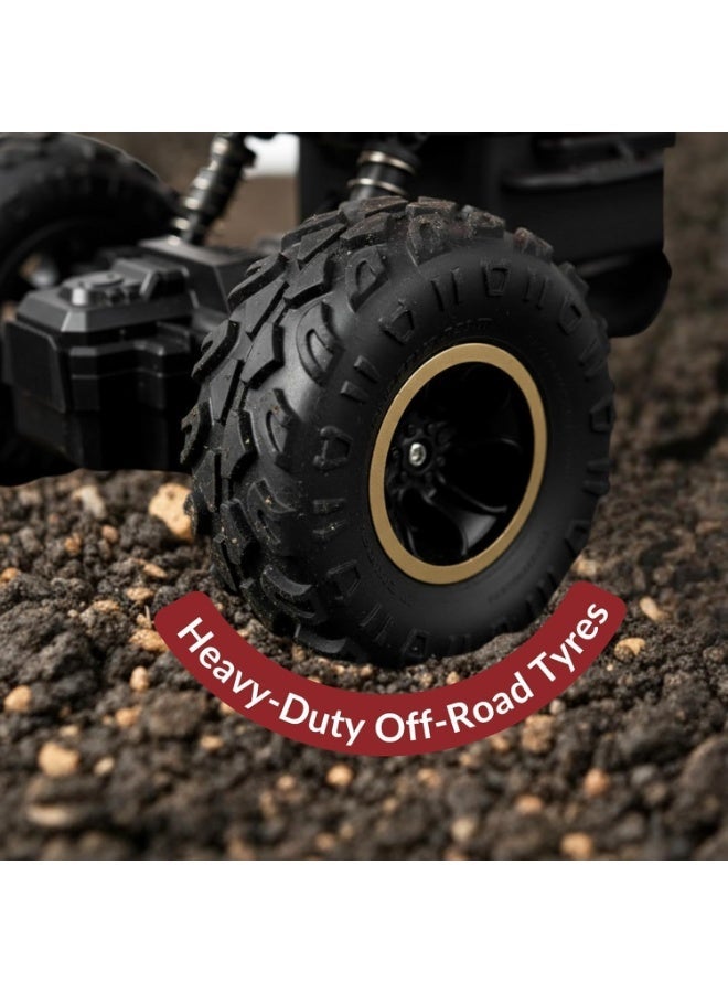 RC Monster Truck for Kids 1:18 Scale  Remote Control Car with Gesture Control, 360° Stunt Rotation, LED Lights & Off-Road Tires - Image 5