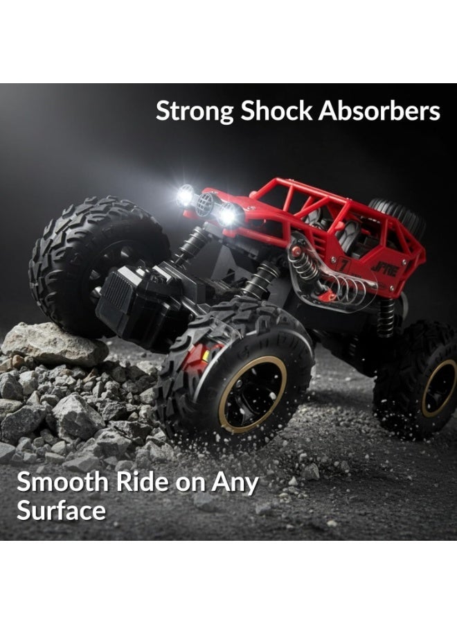 RC Monster Truck for Kids 1:18 Scale  Remote Control Car with Gesture Control, 360° Stunt Rotation, LED Lights & Off-Road Tires - Image 4