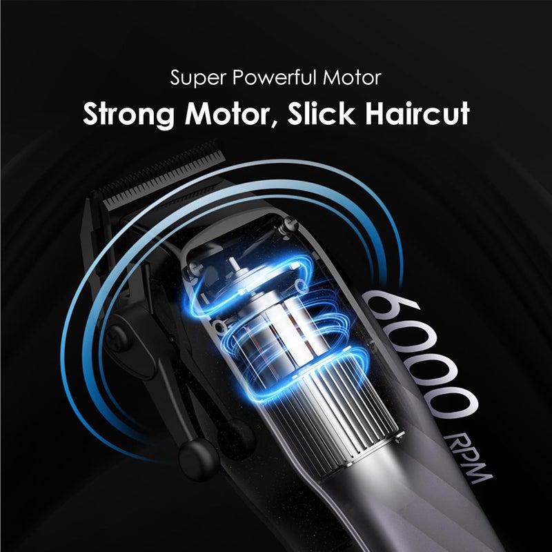 Oraimo Global Smart Tech Now in India  SmartClipper Cordless Trimmer for Men  6000 RPM Motor  SelfSharpening Blades  150 Min Runtime  Adjustable to Zero Gap  TypeC Charging  4 Combs - Image 4