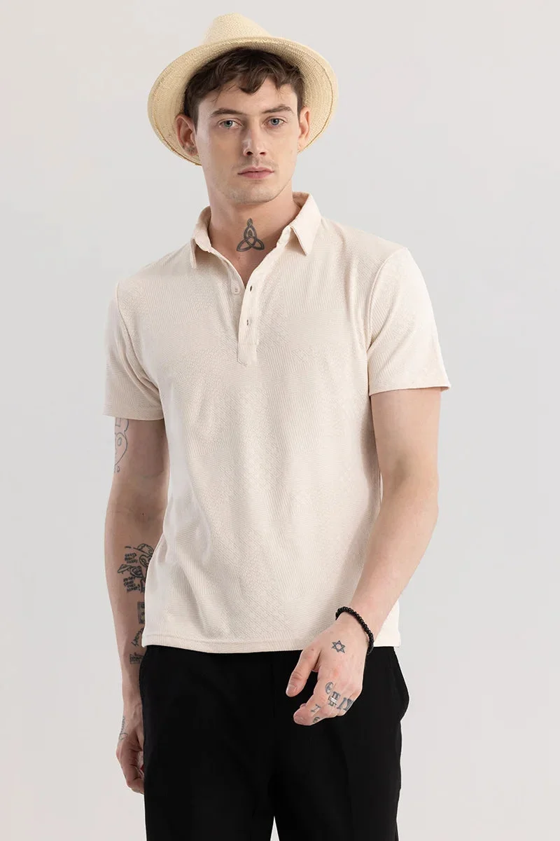 SNITCH Meteor Cream Polo T-Shirt