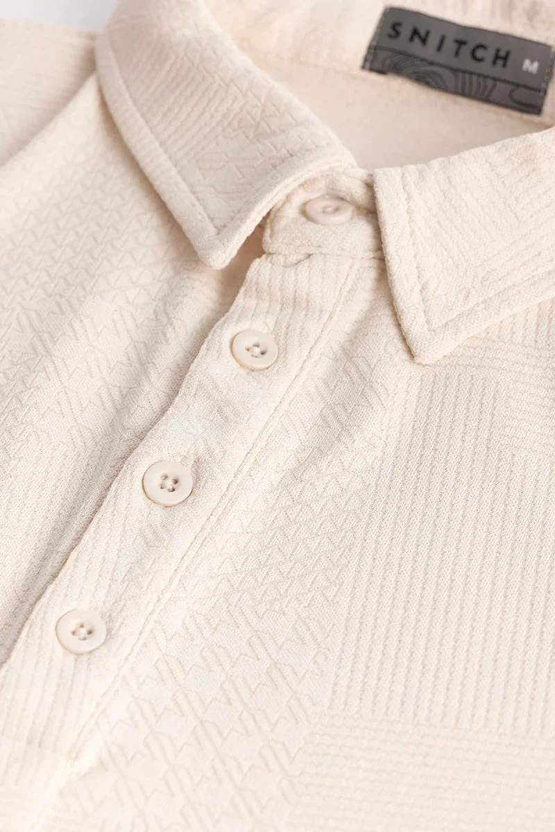 SNITCH Meteor Cream Polo T-Shirt