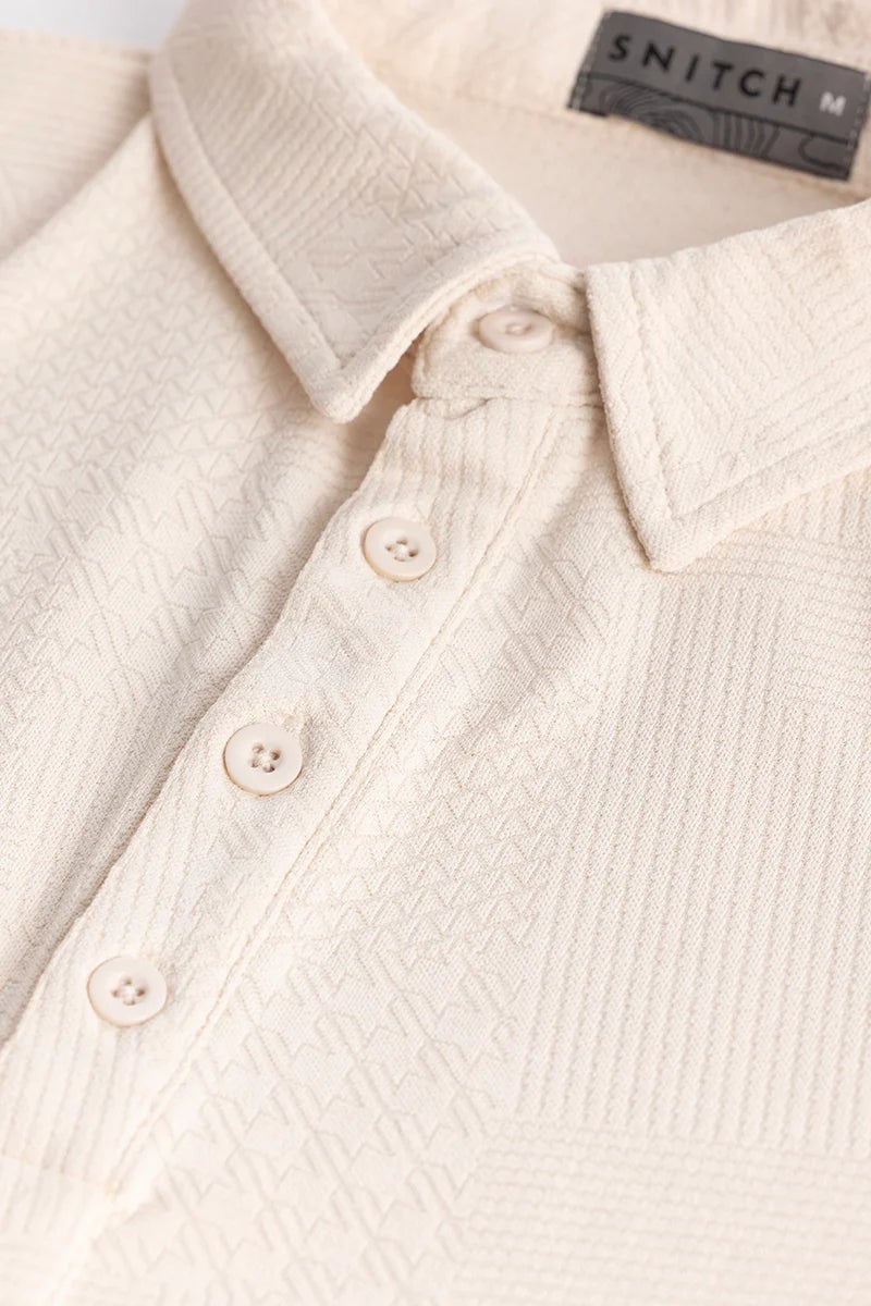 SNITCH Meteor Cream Polo T-Shirt - Image 2