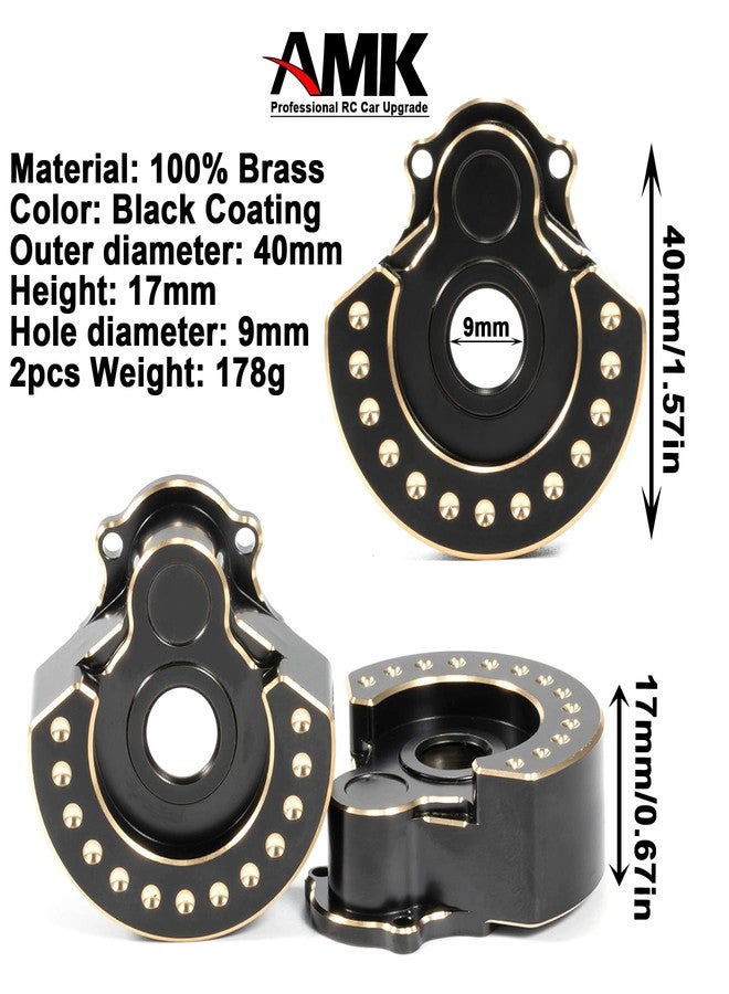 AMK TRX4 Brass Brass Caster Blocks Steering Knuckle Rear Axle Mount Housings Inner Brass Counter Weight for 1/10 RC Crawler TRX6 TRX4 Upgrade Parts (B 6-in-1) - Image 5