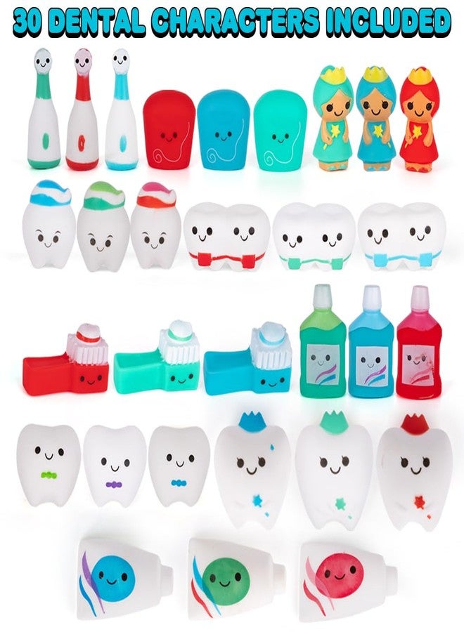 ArtCreativity Dental Character Assortment, Set of 25, Cute Tooth Fairy Toys for Kids, Rubbery Dentist Office Giveaways for Children, Holiday Stocking Stuffers, Unique Birthday Party Favors - Image 2
