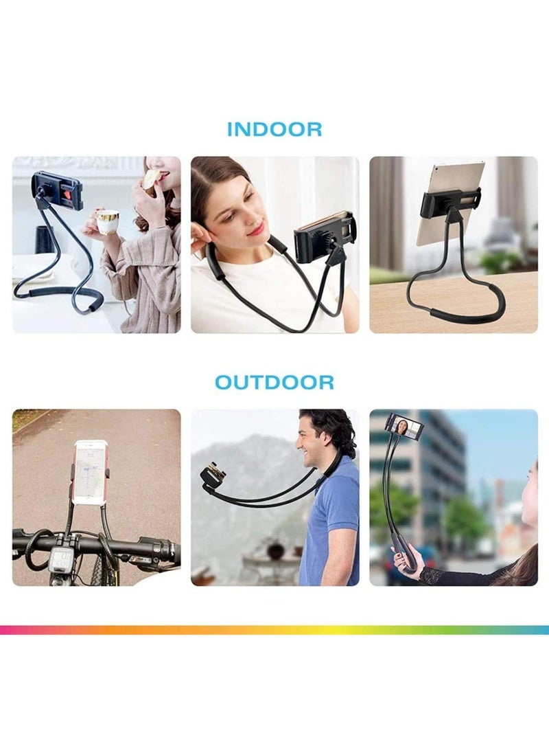 ELTRAZONE - Lazy Hang Neck Phone Support Holder, Multi-function Creative Mobile Holder Desktop Bed Car Bracket Stand - Image 1