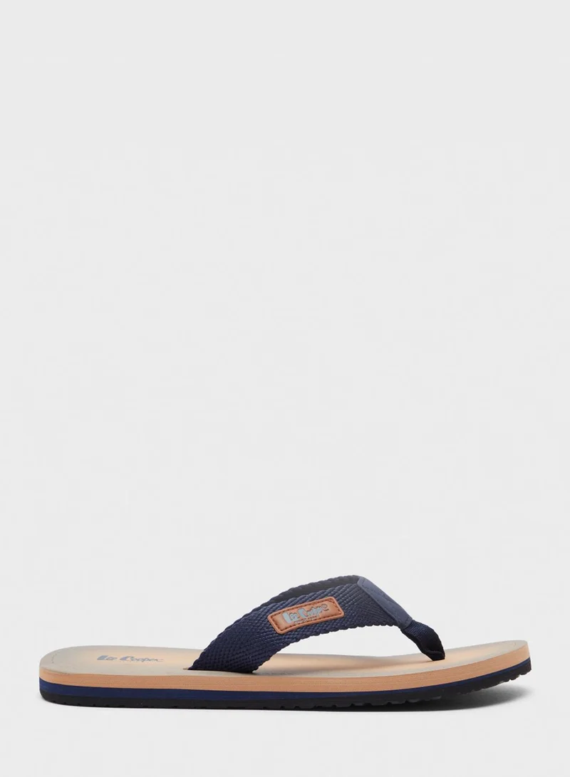 Lee Cooper Logo Strap Flip Flops