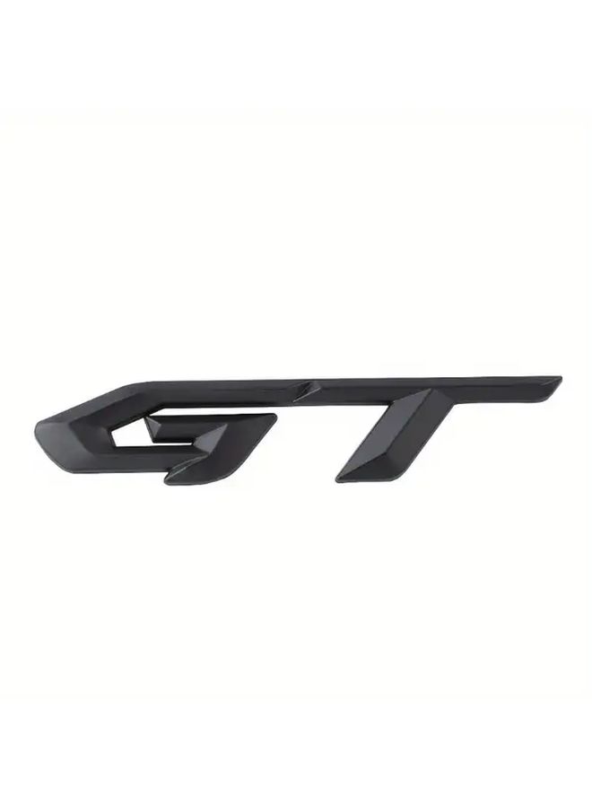 1pc 3D Metal Silvery GT Emblem Sticker Car Body Hanging Decal Suitable For SUV Truck Side Rear Decoration - Image 5