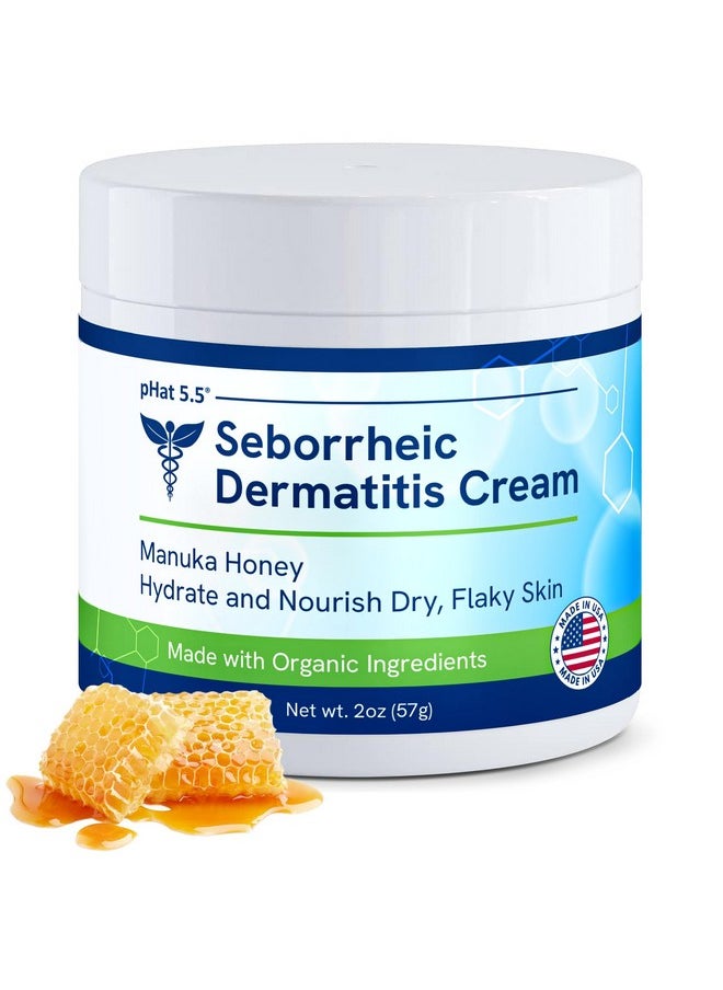pHat 5.5 - Seborrheic Dermatitis Moisturizing Cream & Face Lotion For Women - Soothing Redness For Face & Body Cream - Hydrating Face Cream For Dry Skin & Anti Itch Lotion (2Oz) - Image 1