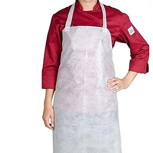 Adaamya Disposable Non Woven Apron Multi-use Universal fit (White) 10 Pcs. - Sold by Smark - Image 4