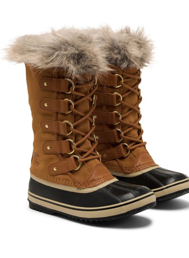 SOREL Women's Joan of Arctic Waterproof Boot, Camel Brown/Black, 39.5 EU - Image 2