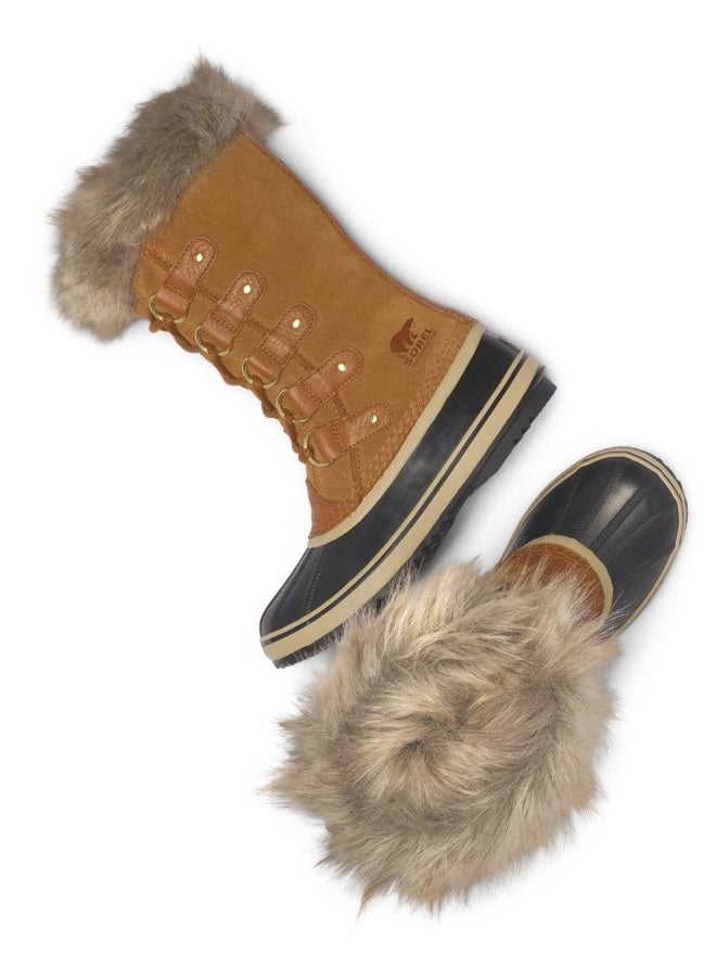SOREL Women's Joan of Arctic Waterproof Boot, Camel Brown/Black, 39.5 EU - Image 5