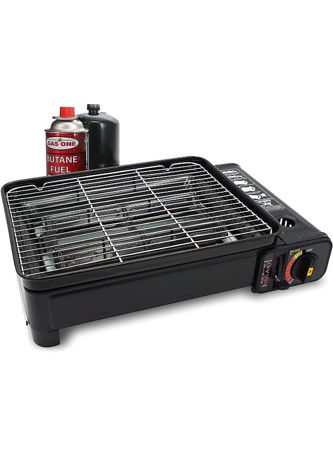 GO2CAMPS - Portable Outdoor Barbecue Grill Stove with Magnetic Holder for Catridge | BBQ Grill Camping stove for Kabab, Kufta, Meats - Compact and Easy to Carry for Camping,Trip,Travelling and BBQ - Image 1