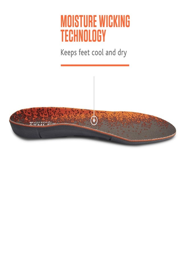 سوف سول نعل داخلي رياضي كامل الطول من سوف سول للرجال، برتقالي، مقاس 9-10.5 - Image 3