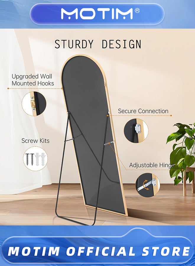 موتيم مرآة أرضية 160 * 50 سم مرآة أرضية بإطار رفيع من سبائك الألومنيوم للديكور المنزلي الحديث البسيط - Image 5