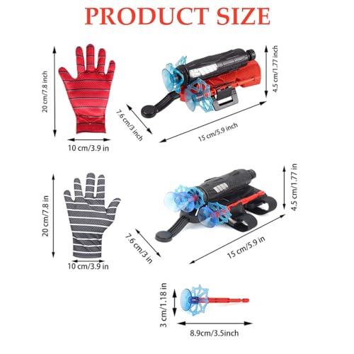Vinciph 2 Pcs Spider Silk Wrist Launcher HighPrecision Web Shooter for Cosplay Roleplay Outdoor Fun Adjustable Strap Durable Design Safe for Kids Adults - Image 5